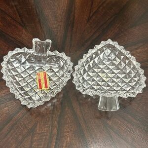 ECHT Bleikristall Crystal Heart-Shaped Ashtray